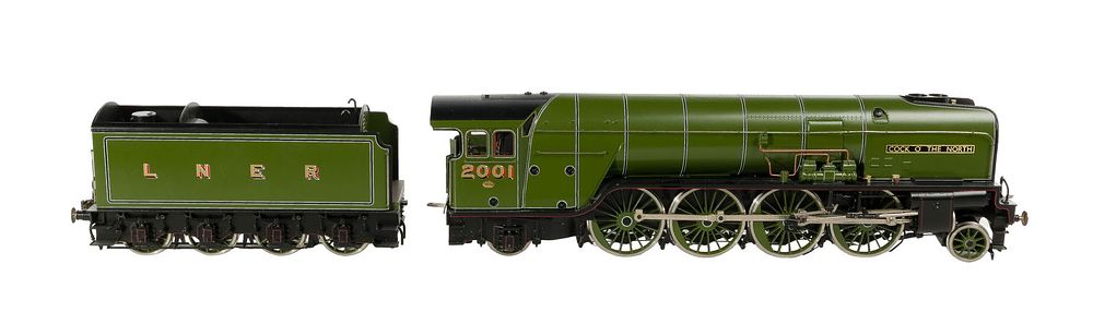 Lot 207: L. H. Loveless & Co. Model Train O Scale Locomotive with Tender