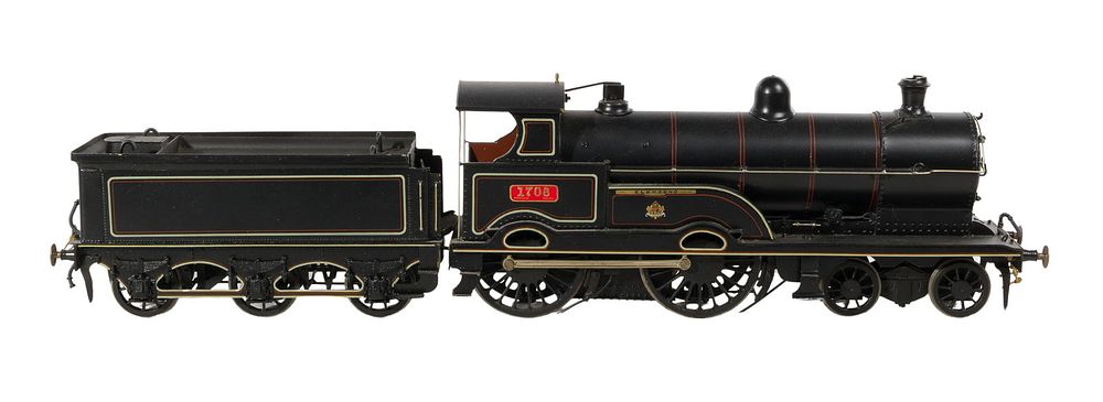 Lot 214: Lawrence Scale Models Model Train O Scale Locomotive with Tender