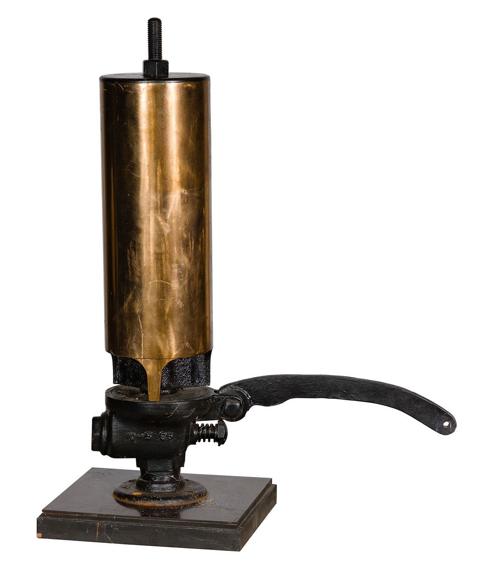 Lot 308: Brass Steam Locomotive Three Chime Whistle
