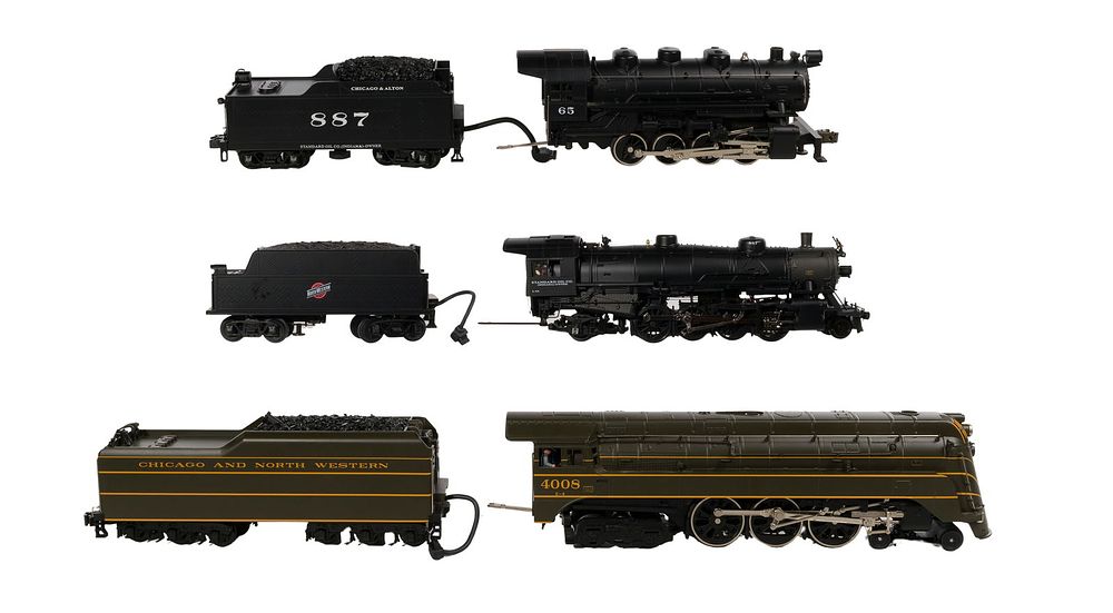 Lot 317: MTH Model Train O Scale Locomotive with Tender Assortment