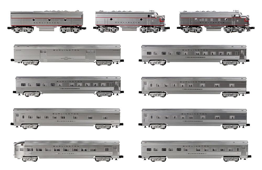 Lot 318: Williams Model Train O Scale Burlington Collection