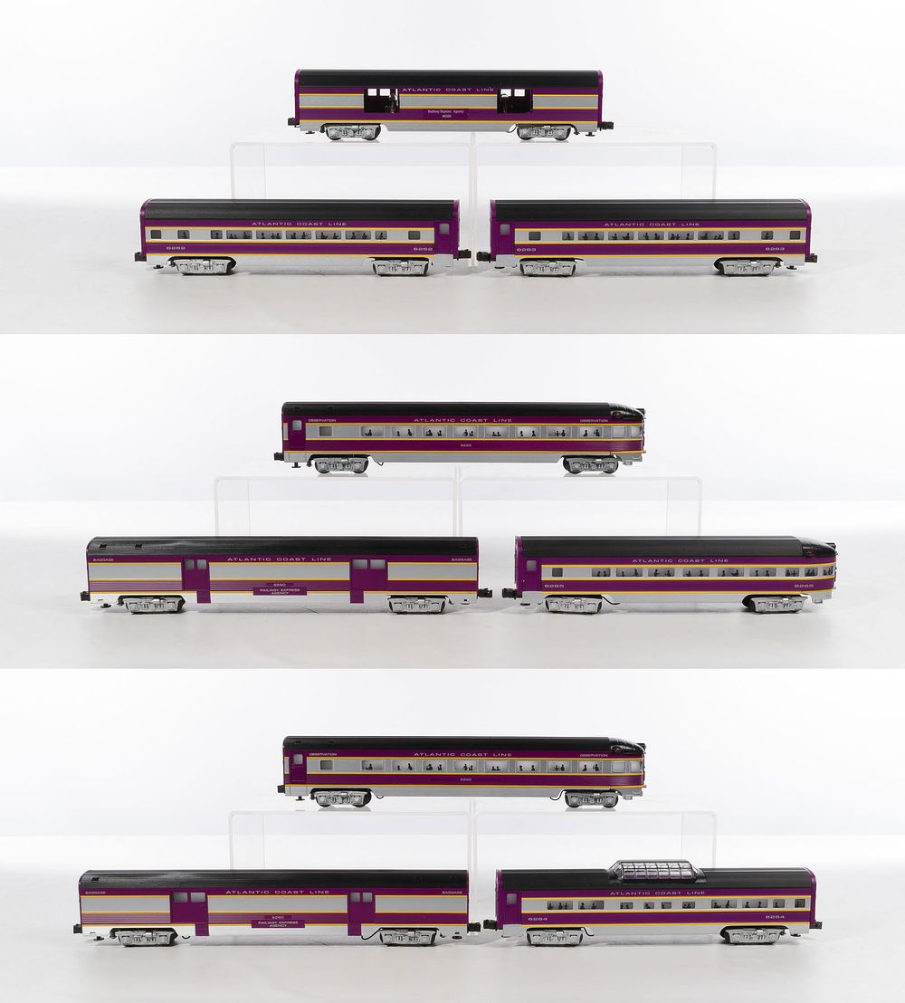 Lot 322: Williams Model Train O Scale Atlantic Coast Car Collection
