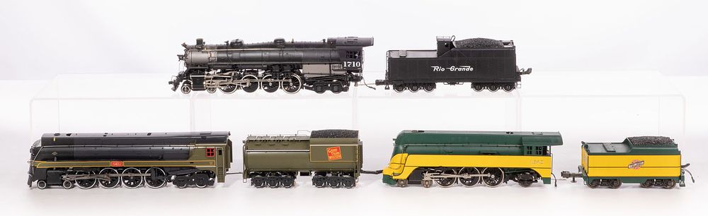 Lot 348: Weaver Model Train O Scale Locomotive with Tender Assortment
