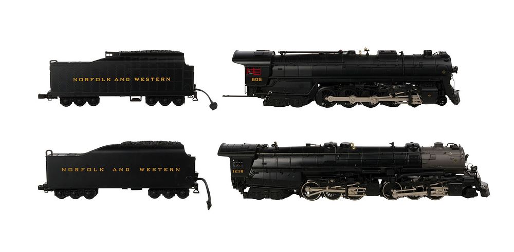 Lot 379: MTH Model Train O Scale Steam Locomotives with Tenders