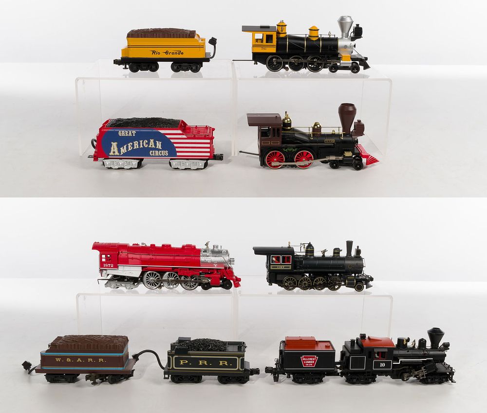 Lot 380: MTH Model Train O Scale Locomotive with Tender Assortment