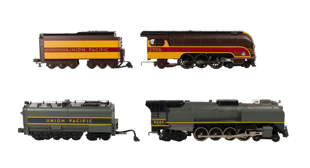Lot 405: MTH Model Train O Scale Union Pacific Locomotive with Tender Assortment