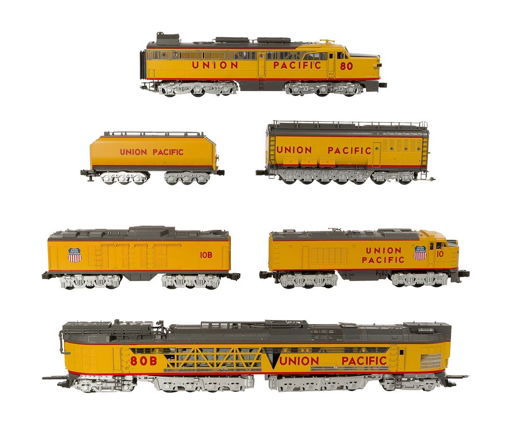 Lot 406: MTH Model Train O Scale Union Pacific Locomotive with Tender Sets