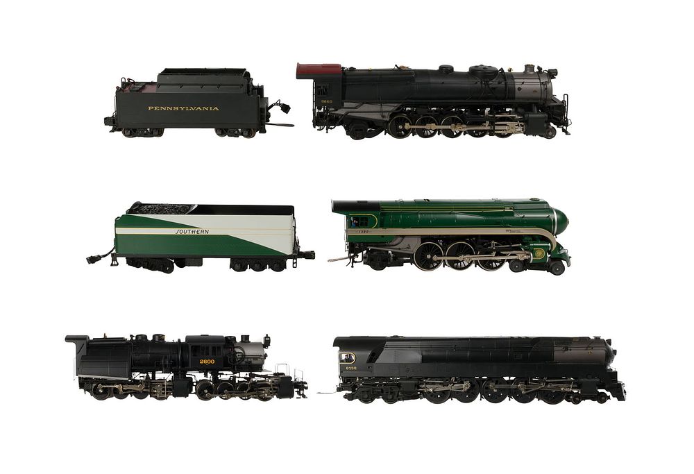 Lot 410: Model Train O Scale Locomotive and Tender Assortment