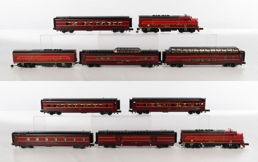 Lot 412: MTH Model Train O Scale Gulf Mobile & Ohio Assortment