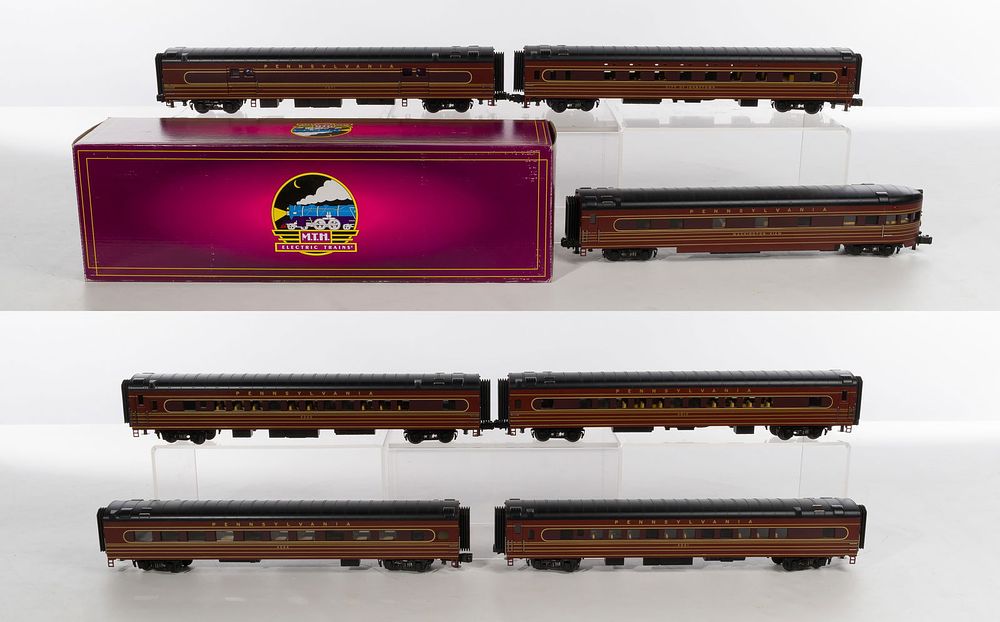 Lot 426: MTH Model Train O Scale Pennsylvania Passenger Car Collection