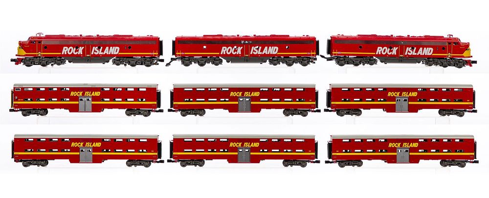 Lot 441: MTH Model Train O Scale Rock Island Assortment