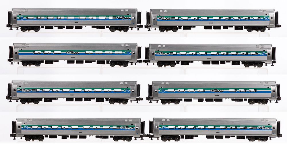 Lot 442: MTH Model Train O Scale Cal Train Passenger Car Collection