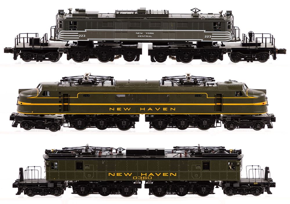 Lot 456: MTH Model Train O Scale Tram Locomotive Assortment