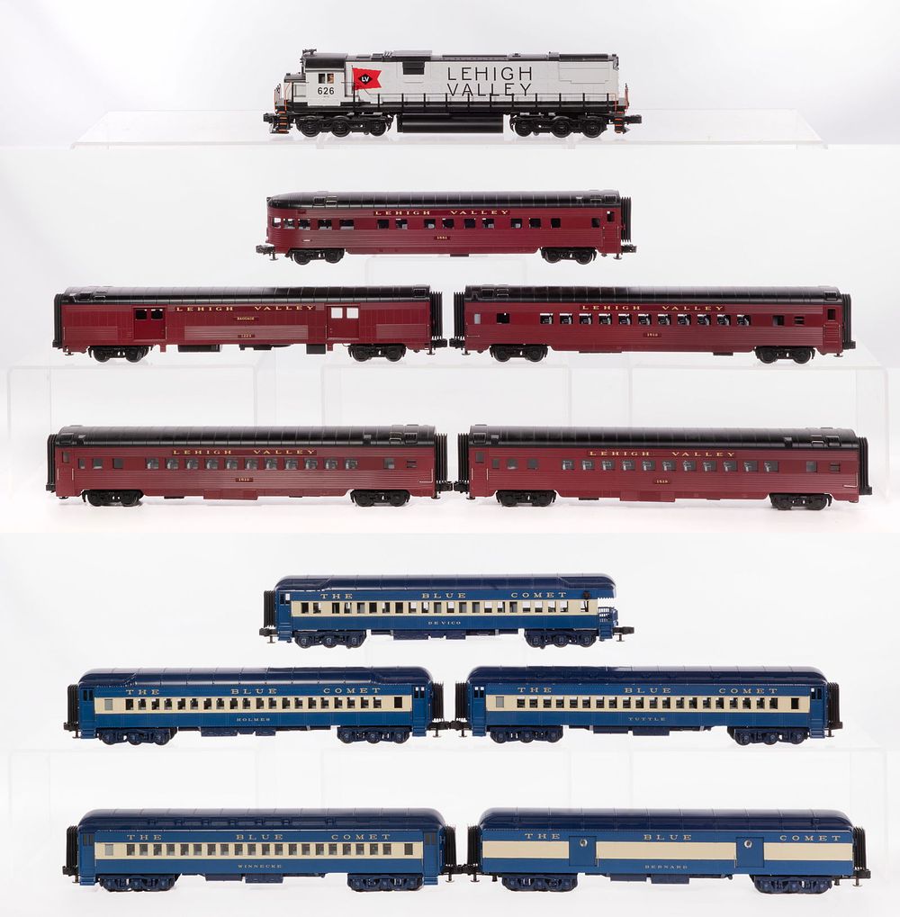 Lot 457: MTH Model Train O Scale Lehigh Valley Assortment