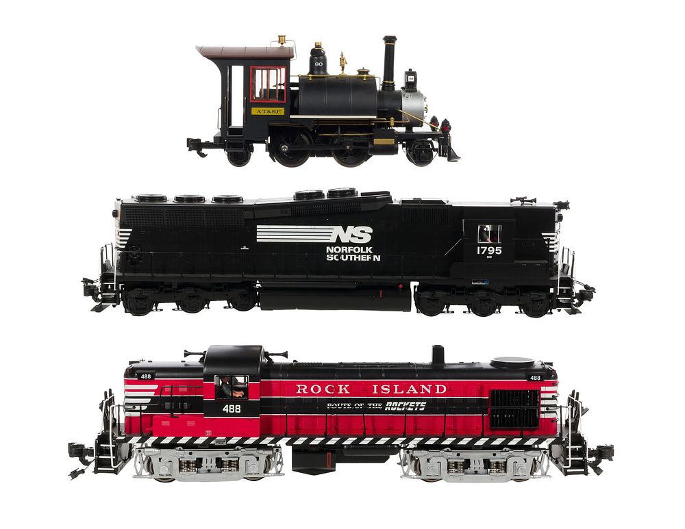 Lot 473: Aristo-Craft Model Train G Scale Locomotive Assortment