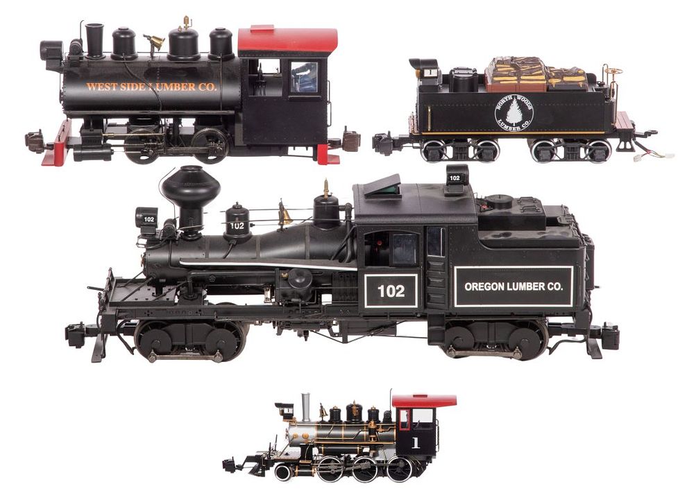 Lot 488: Bachmann Model Train G Scale Spectrum Steam Locomotives