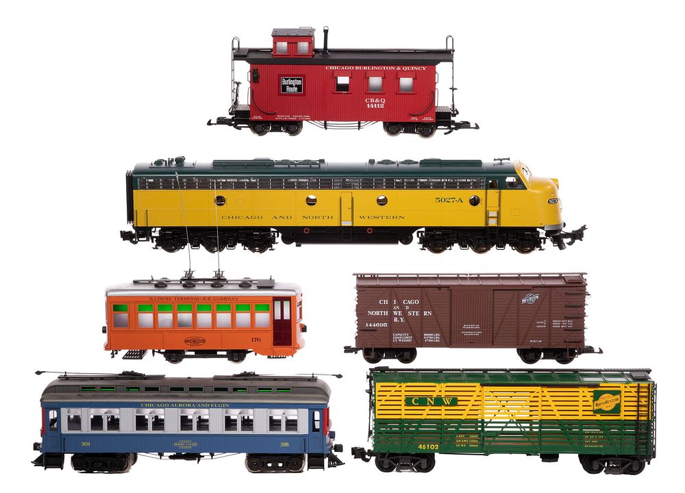 Lot 490: Model Train G Scale Chicago and Illinois Assortment