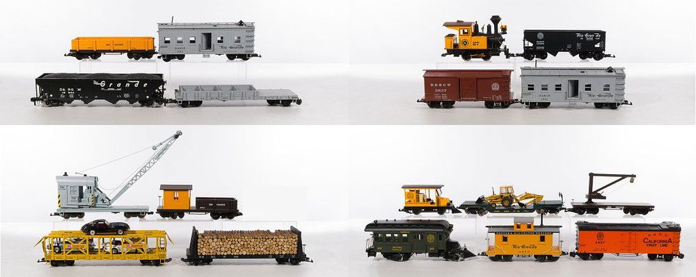 Lot 495: Model Train G Scale Rio Grande D&RGW Assortment