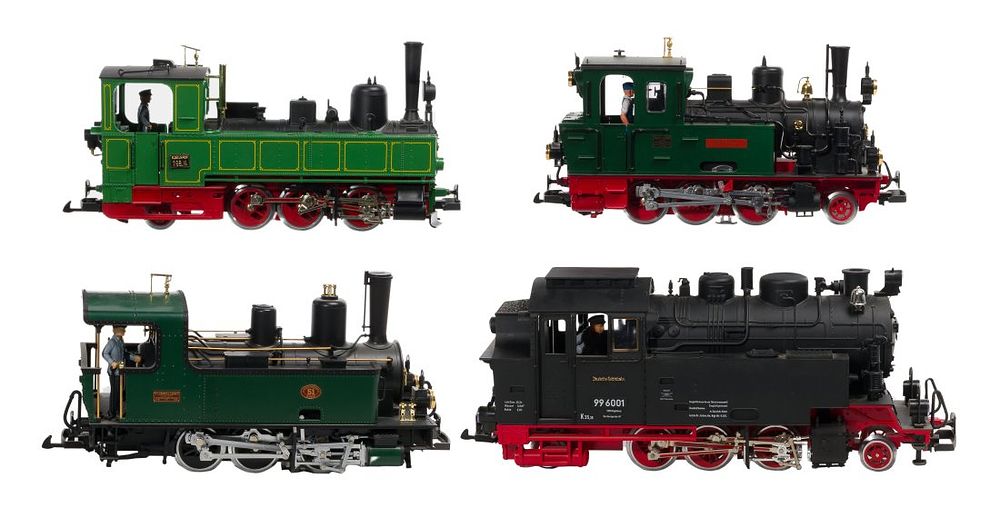 Lot 496: LGB Lehmann Model Train G Scale Steam Locomotive Assortment