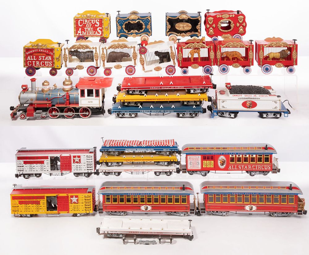 Lot 499: Bachmann Model Train G Scale Emmett Kelly, Jr. Circus Collection