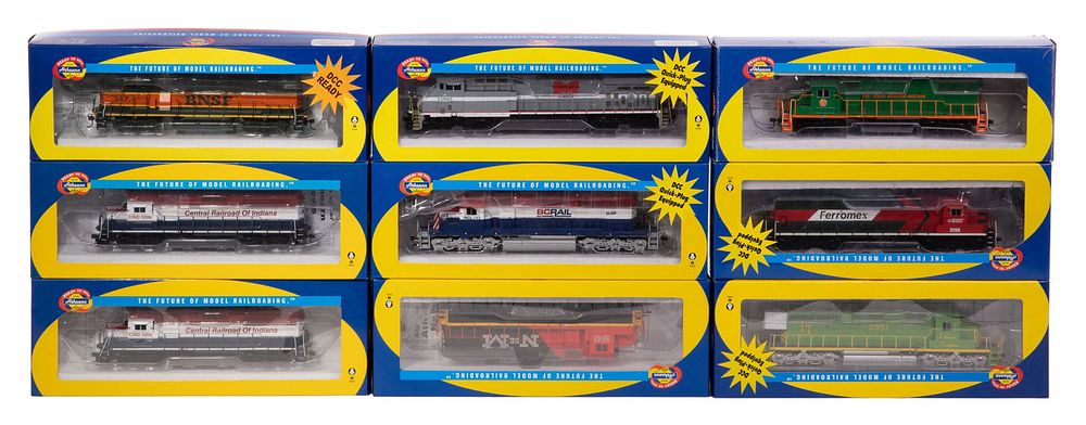 Lot 523: Athearn Model Train HO Scale Locomotive Assortment