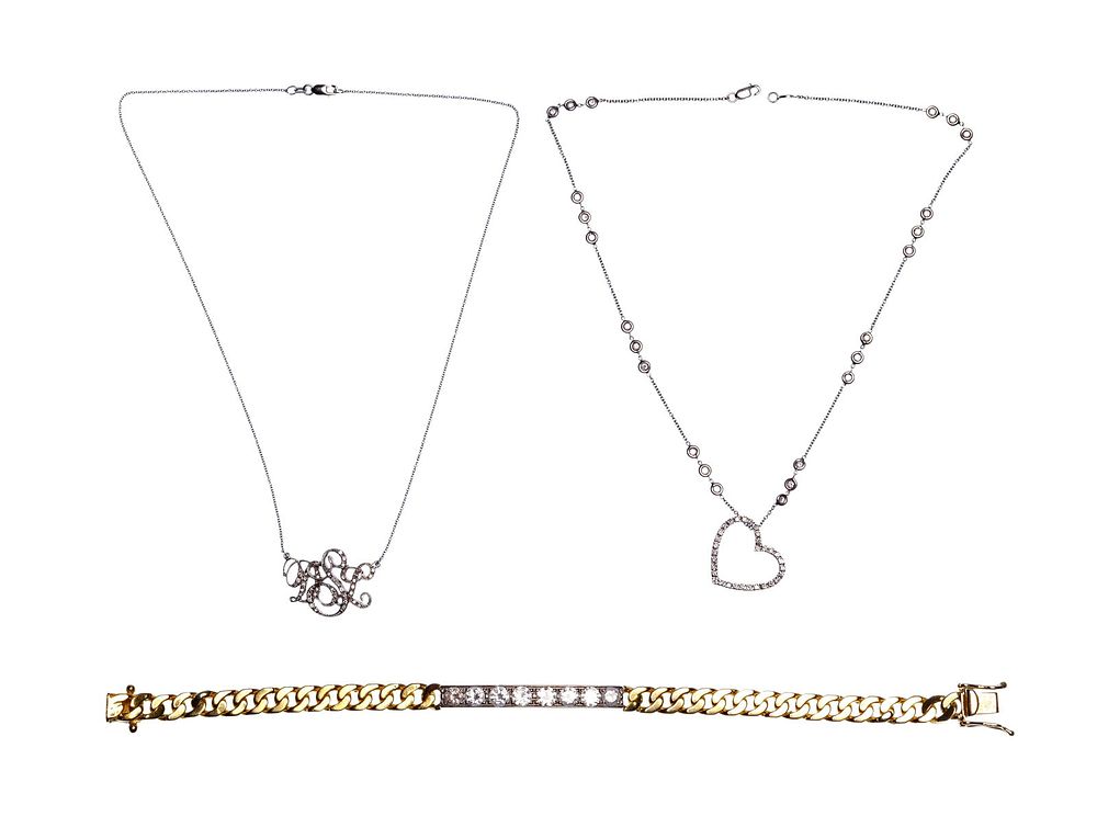 Lot 161: 18k and 14k Gold Jewelry Assortment
