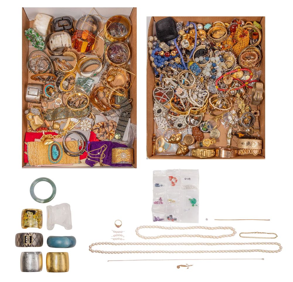 Lot 196: Gold and Costume Jewelry Assortment
