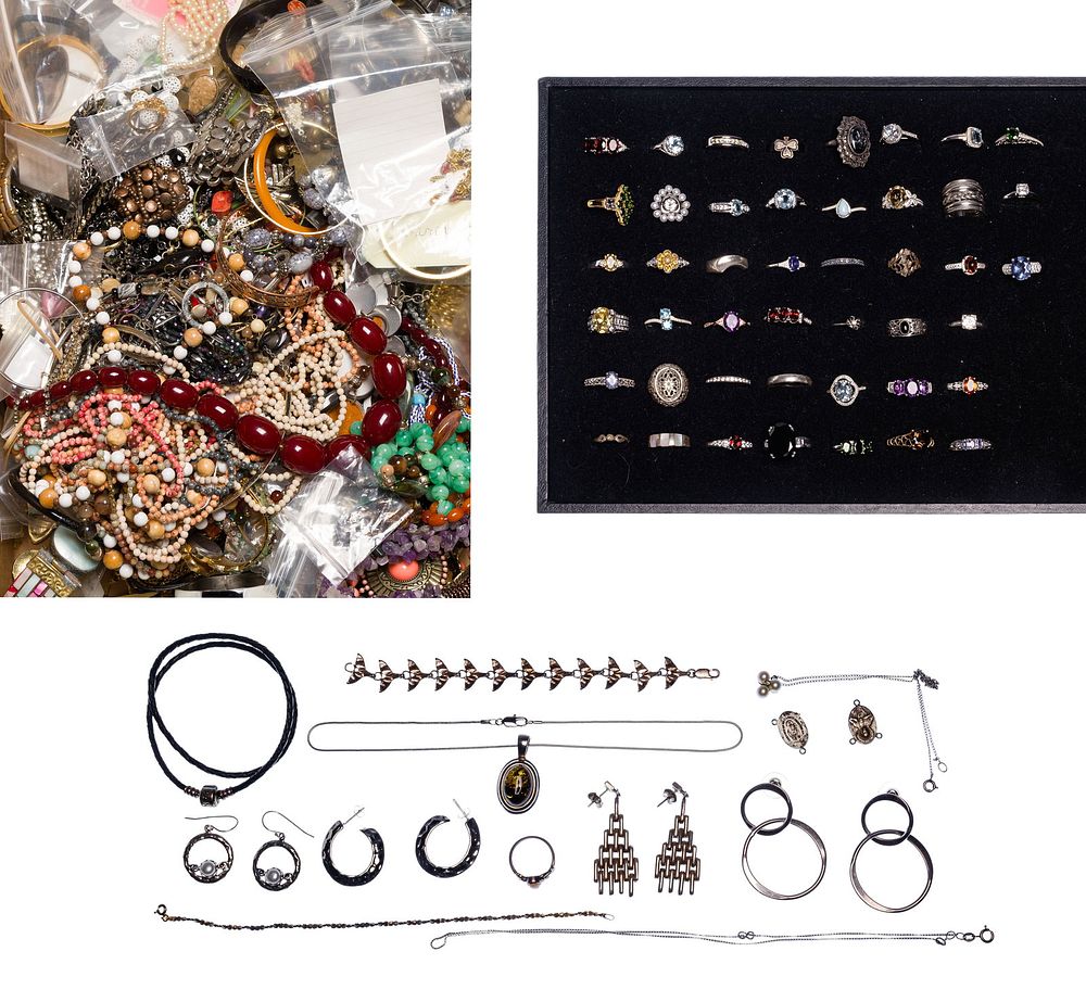 Lot 199: Sterling Silver and Costume Jewelry Assortment
