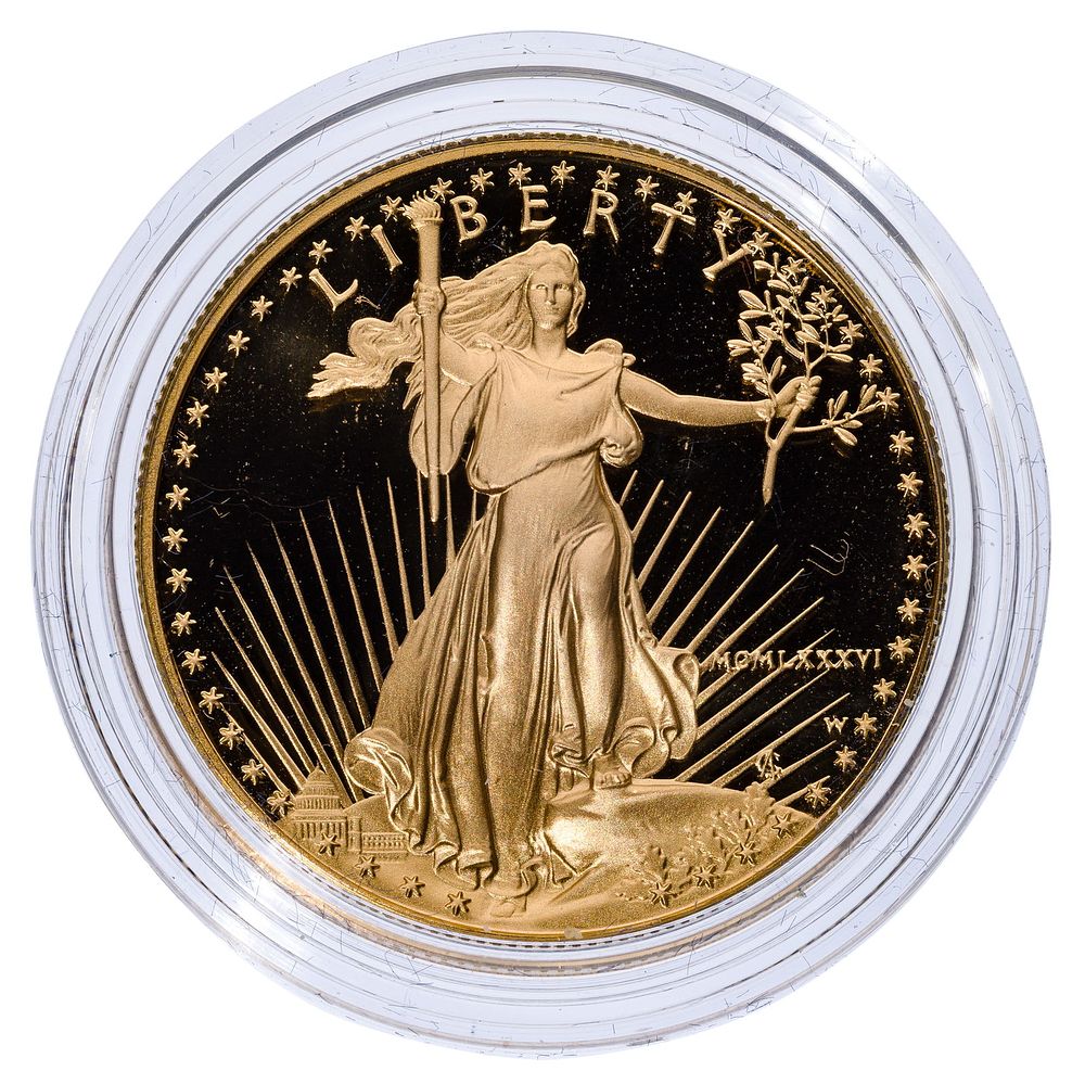 Lot 207: 1986 $50 Gold Proof American Eagle