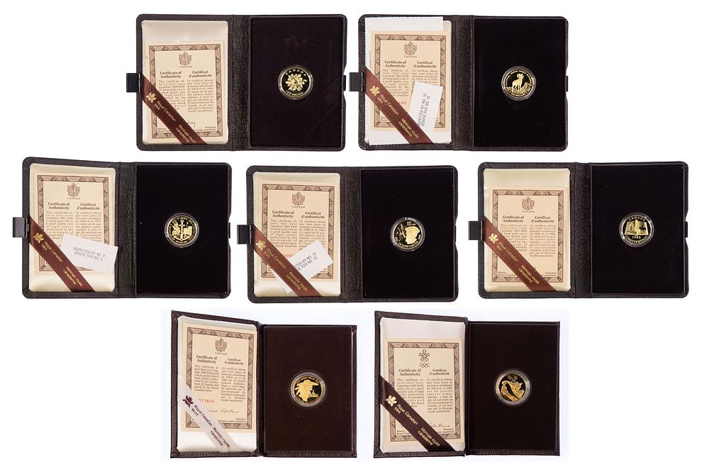 Lot 210: Canada: 100 Dollars Gold Coin Collection