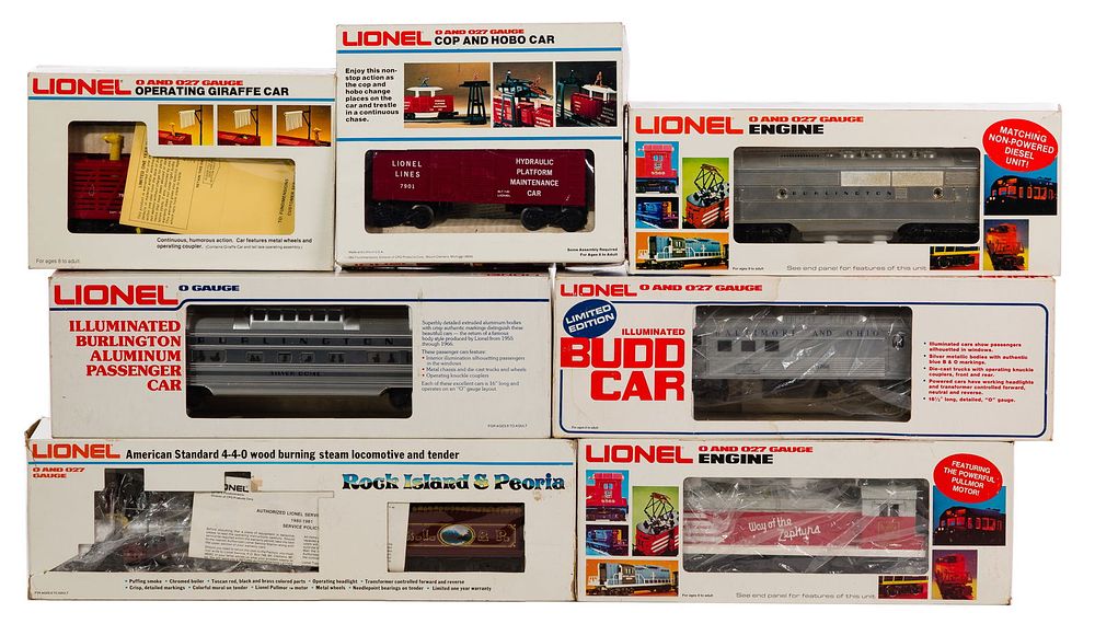 Lot 280: Lionel Model Train O and O-27 Scale Engine and Car Assortment