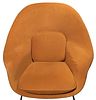 Eero Saarinen for Knoll Womb Chair and Ottoman 
Gold upholstered chair and ottoman having Image - 2