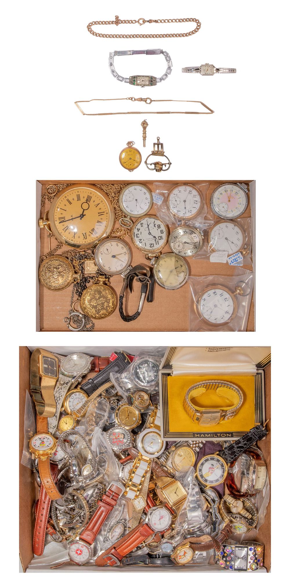 Lot 157: Pocket Watch and Wristwatch Assortment