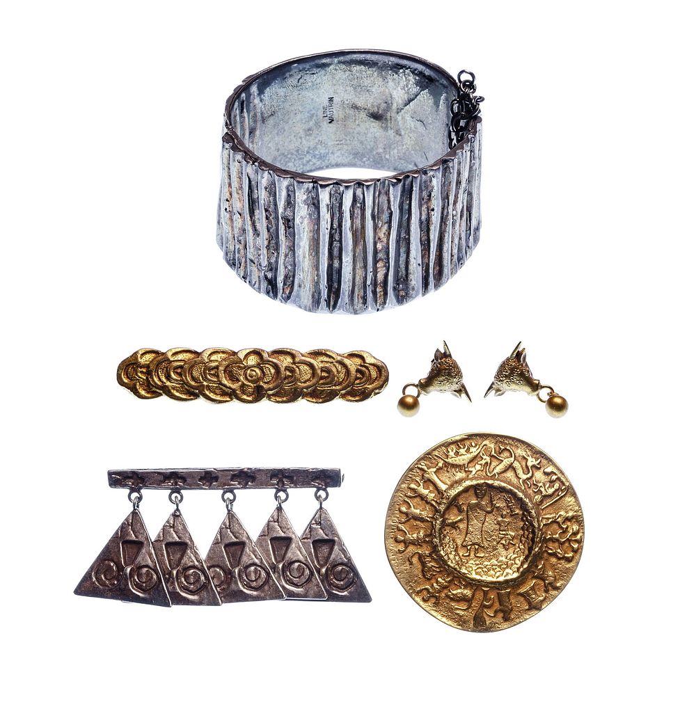 Lot 165: Line Vautrin Brutalist Jewelry Assortment