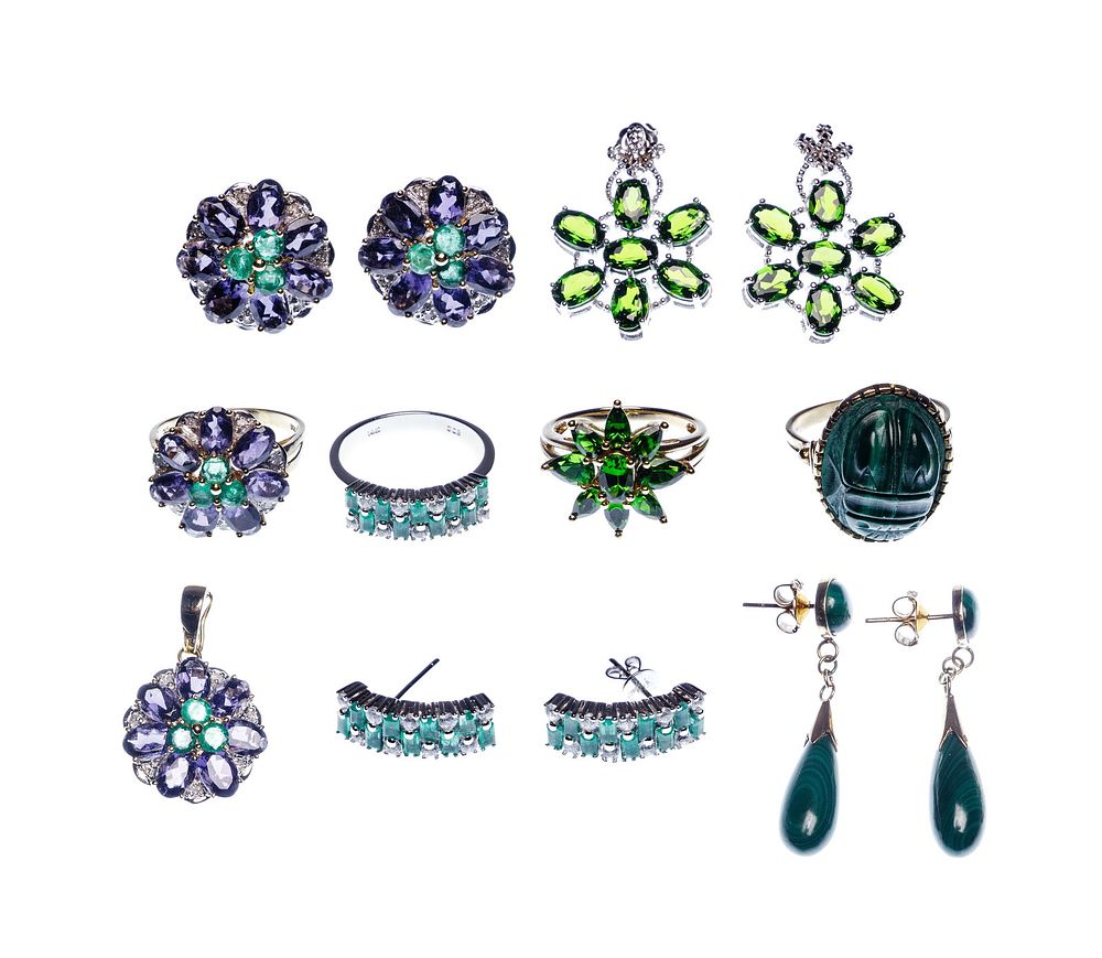 Lot 178: 14k Gold and Gemstone Jewelry Assortment