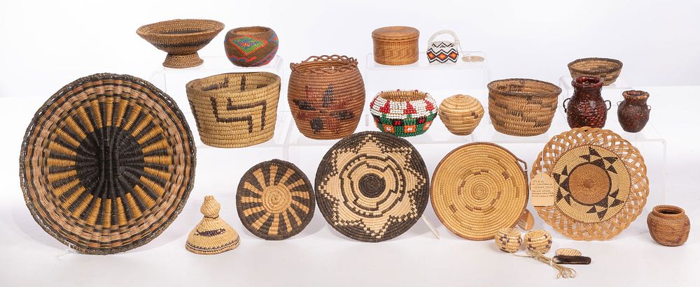 Lot 366: Native American Basket Collection