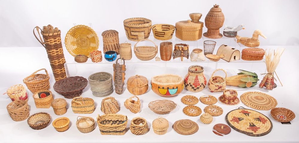 Lot 369: Native American Basket Collection