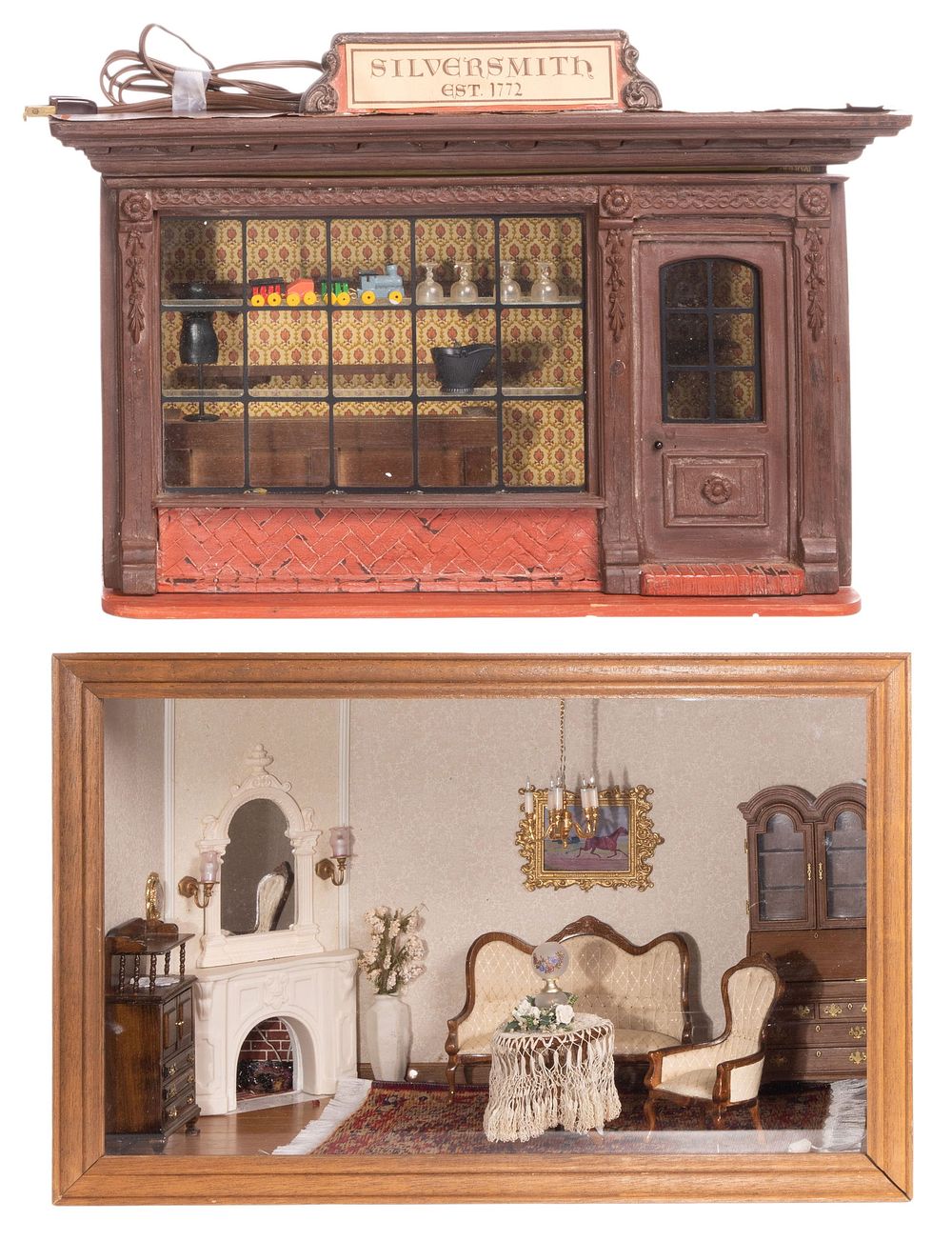 Lot 379: Eugene Kupjack Silversmith Miniature Room