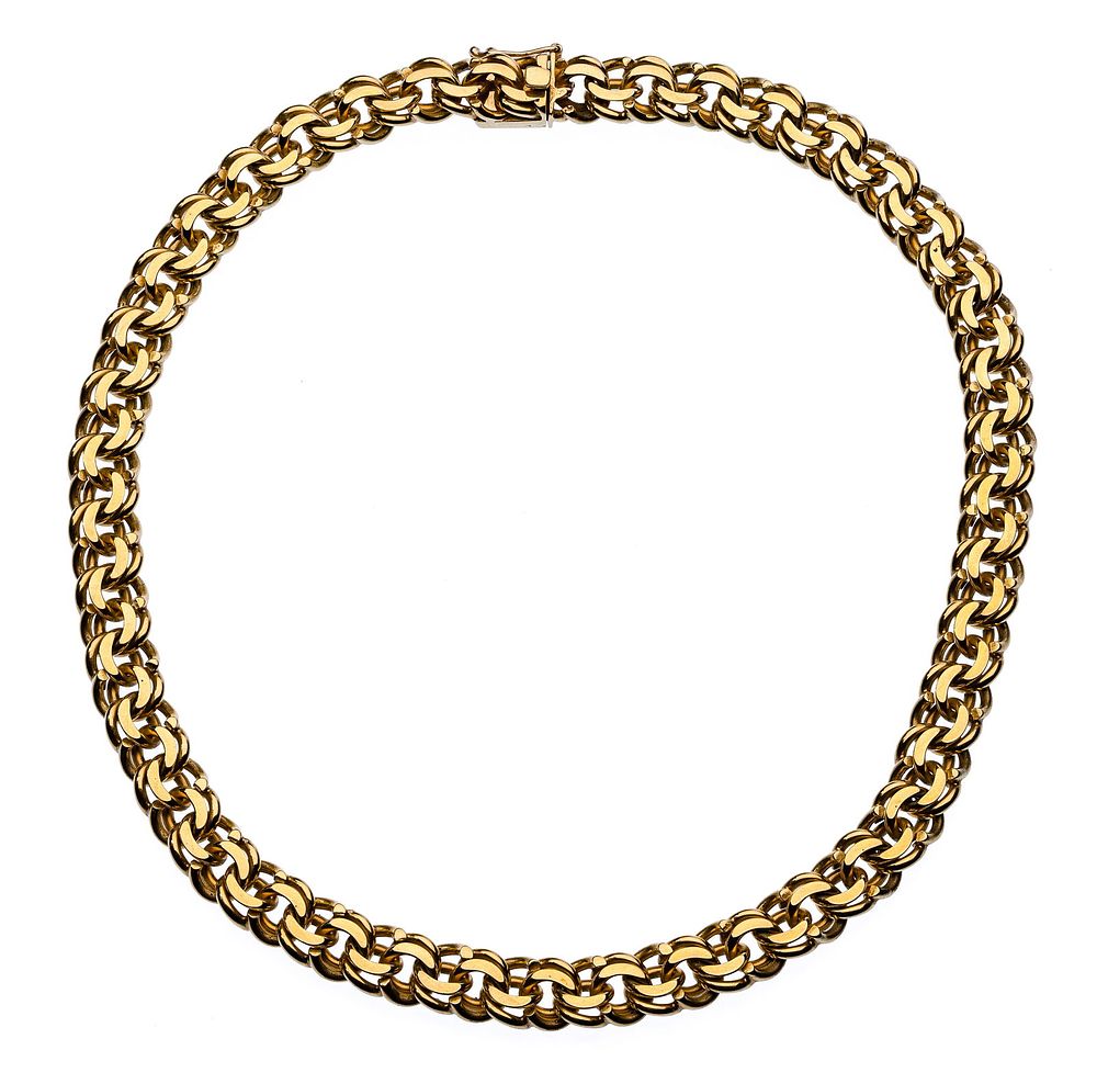 Lot 186: 14k Yellow Gold Necklace