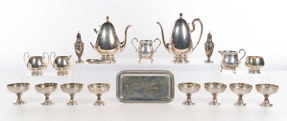 Lot 244: Sterling Silver Tableware Assortment