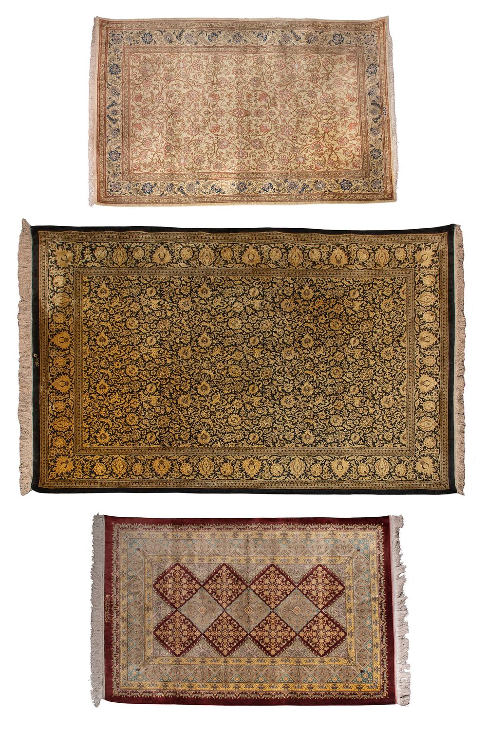Lot 287: Persian Silk Rug Assortment