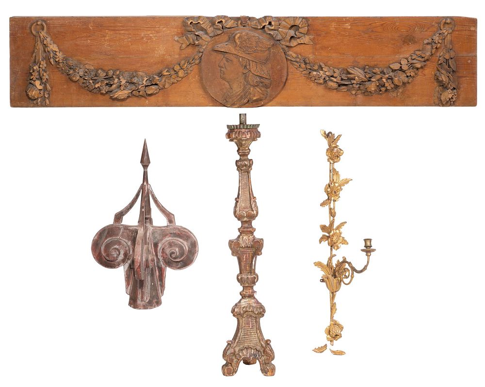 Lot 298: Architectural and Decorative Object Assortment
