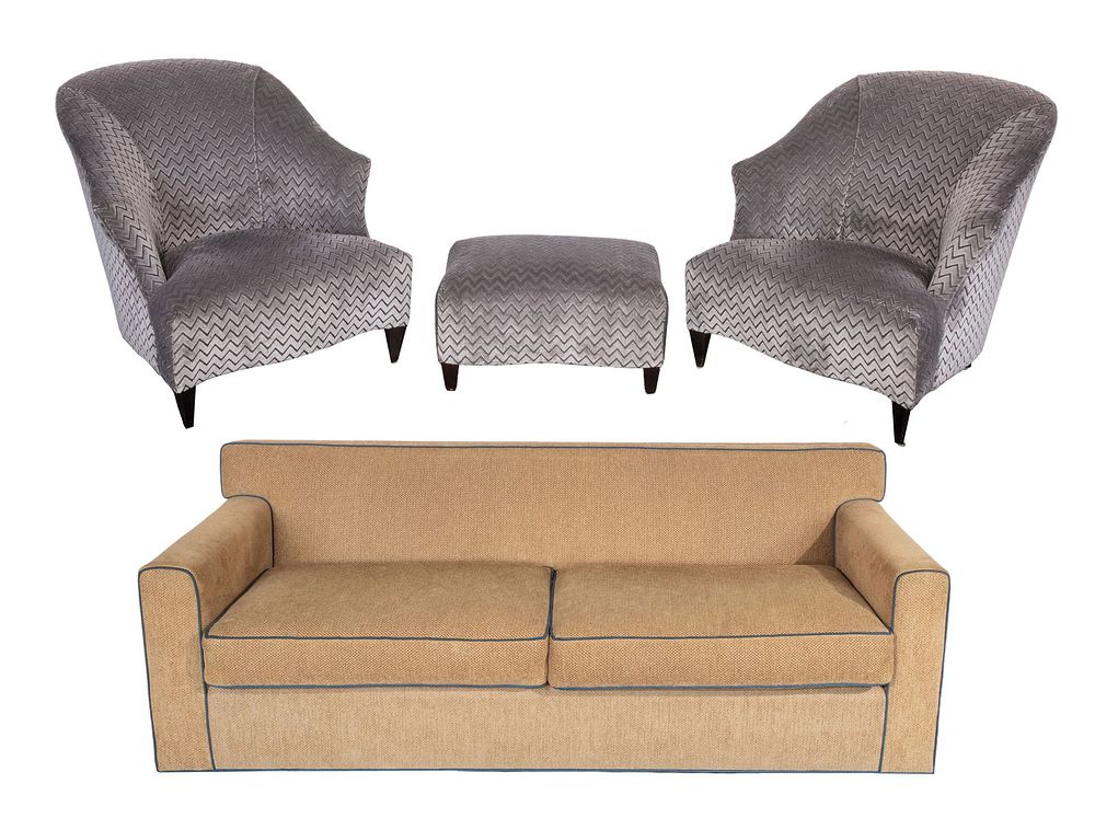 Lot 319: Sofa and Chair Assortment