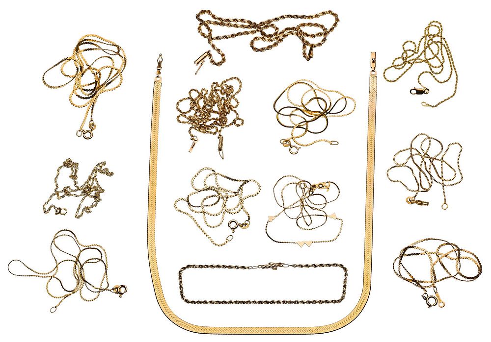 Lot 178: 14k Yellow Gold Jewelry Assortment