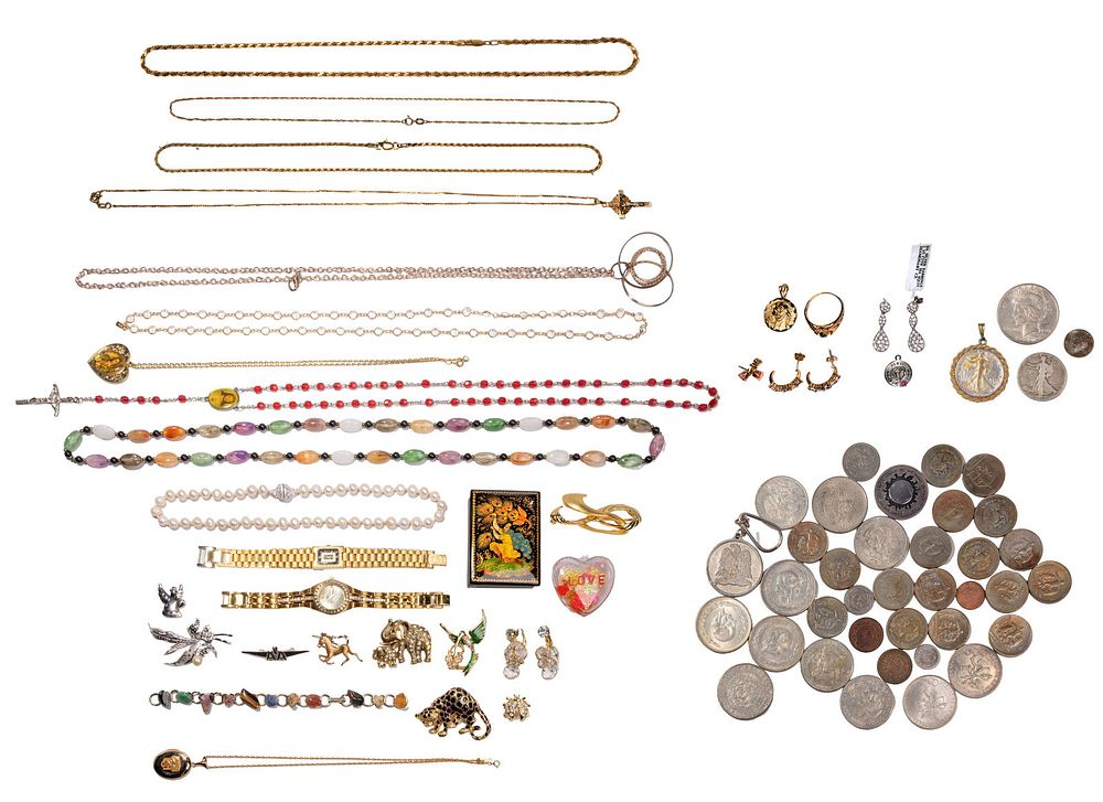 Lot 193: 14k Gold Jewelry Assortment