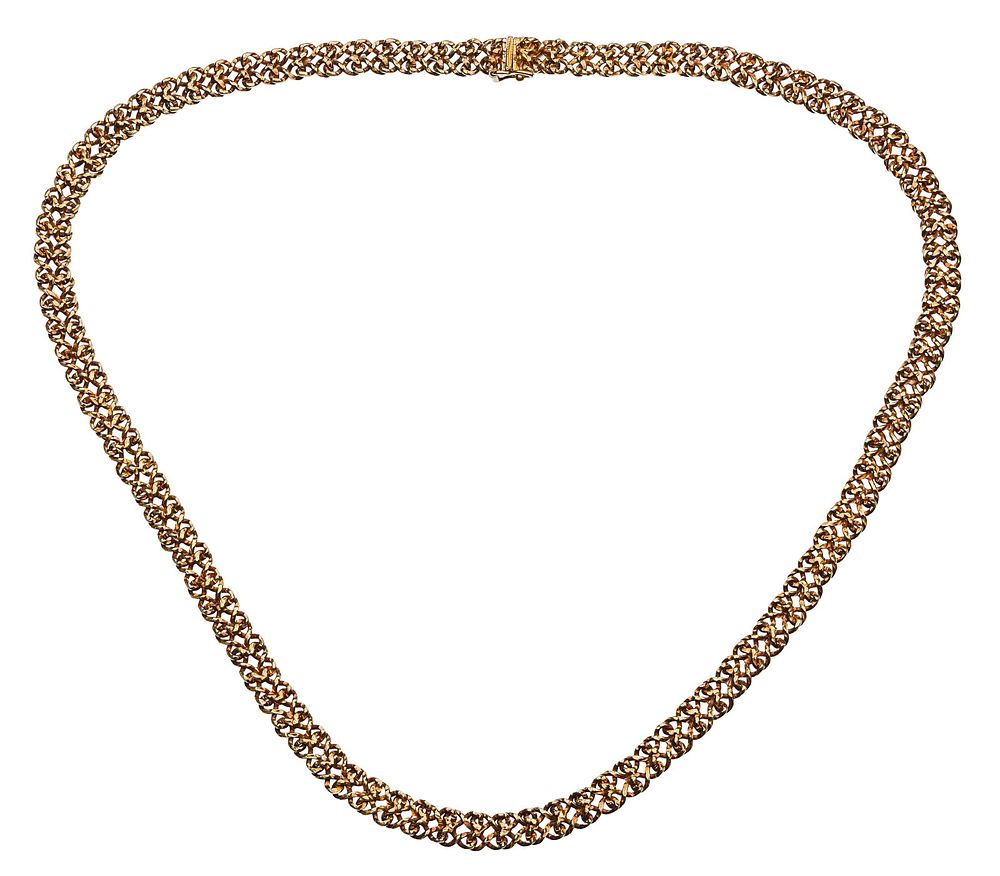 Lot 202: 14k Yellow Gold Necklace