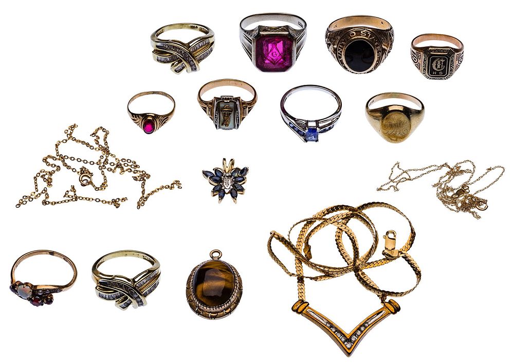 Lot 237: 10k Gold Jewelry Assortment