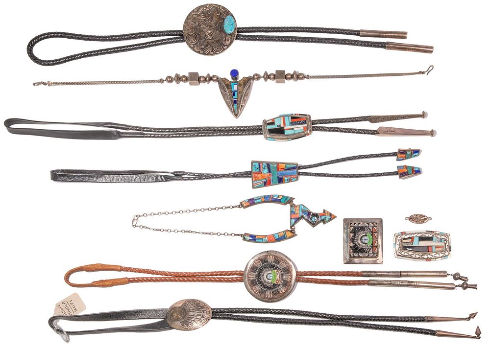 Lot 243: Native American Sterling Silver Jewelry Assortment
