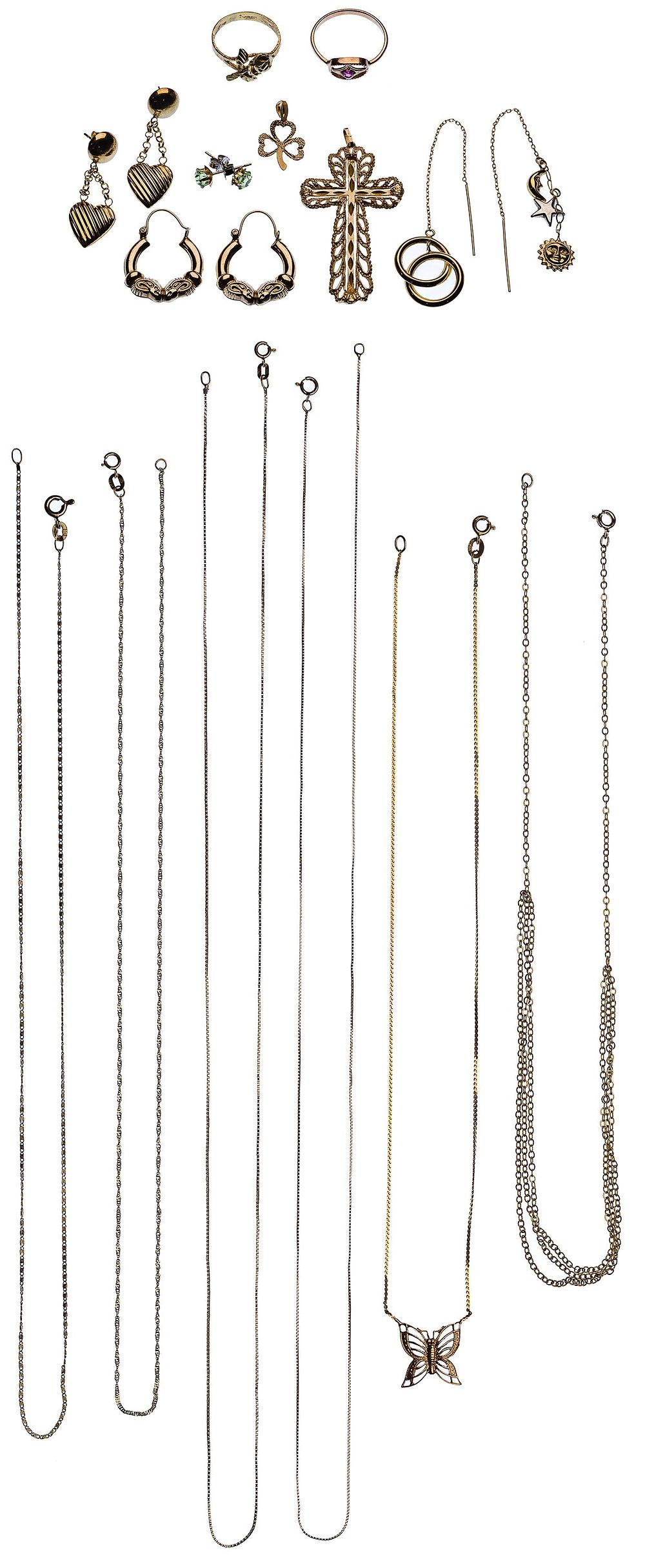 Lot 259: 14k Yellow Gold