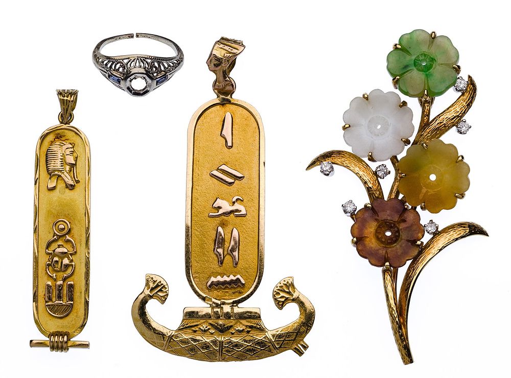 Lot 268: 18k Gold Jewelry Assortment